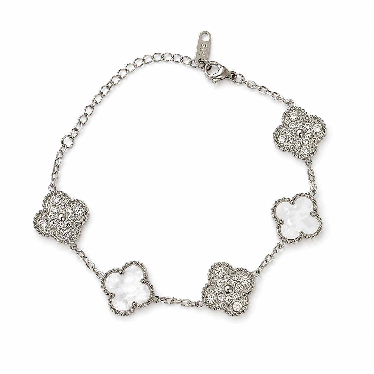 White and Silver Clover.