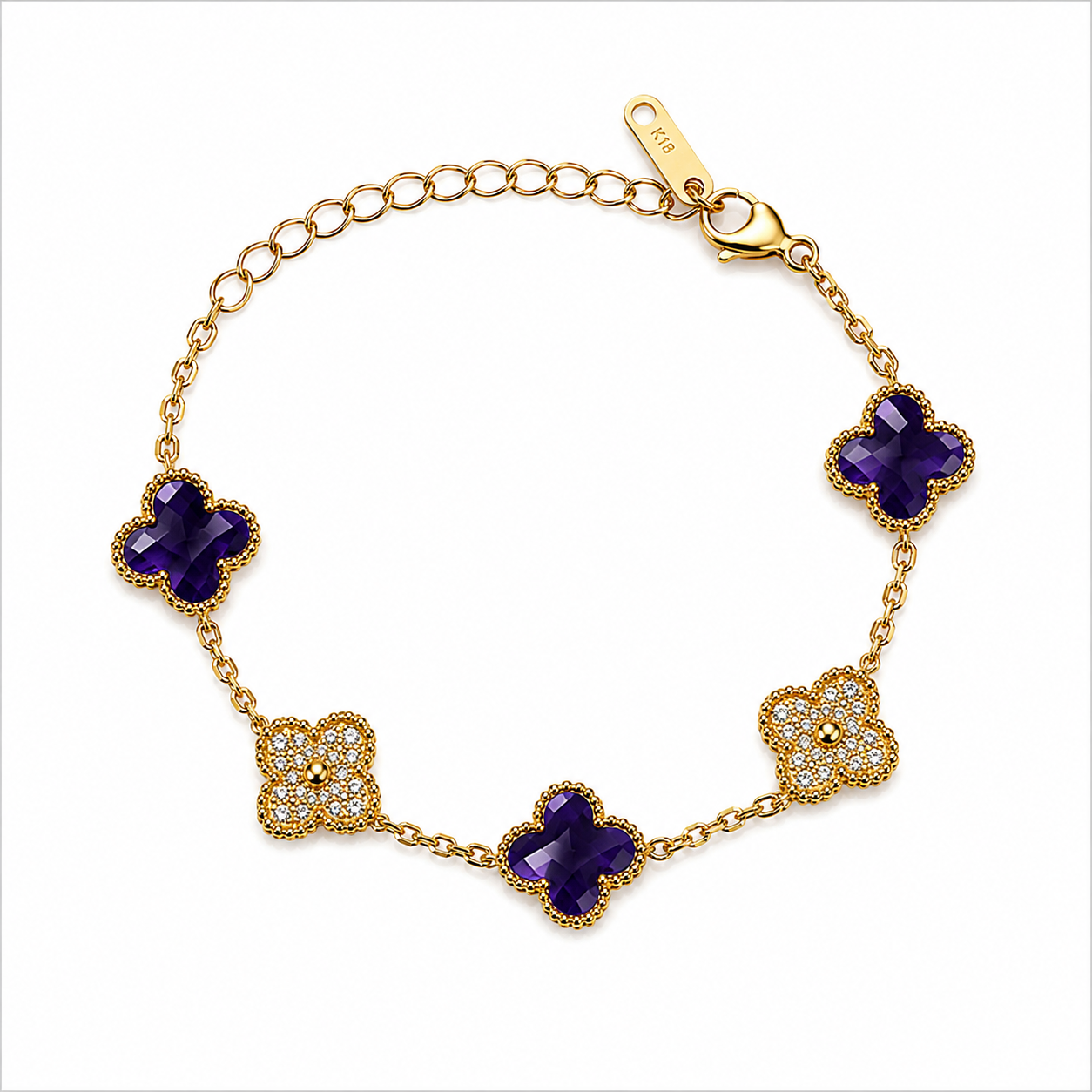 Purple and Gold Clover.