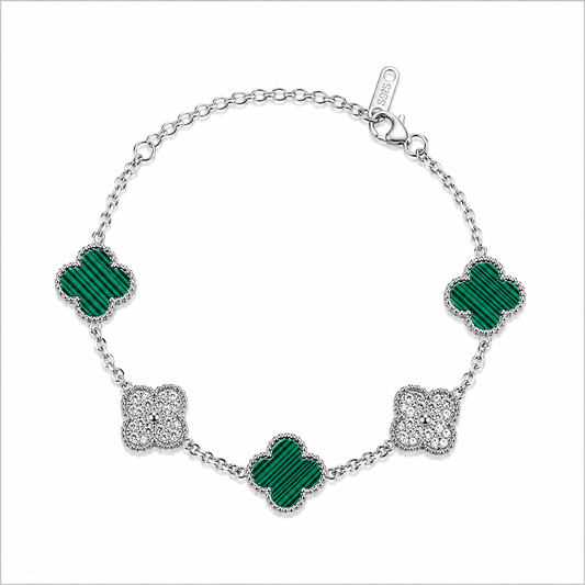 Green and Silver Clover.