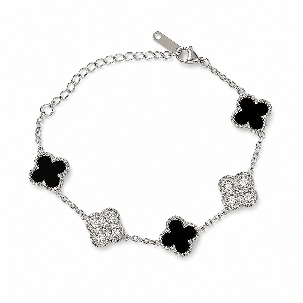 Black and Silver Clover.