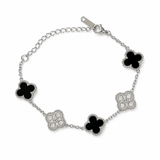 Black and Silver Clover.