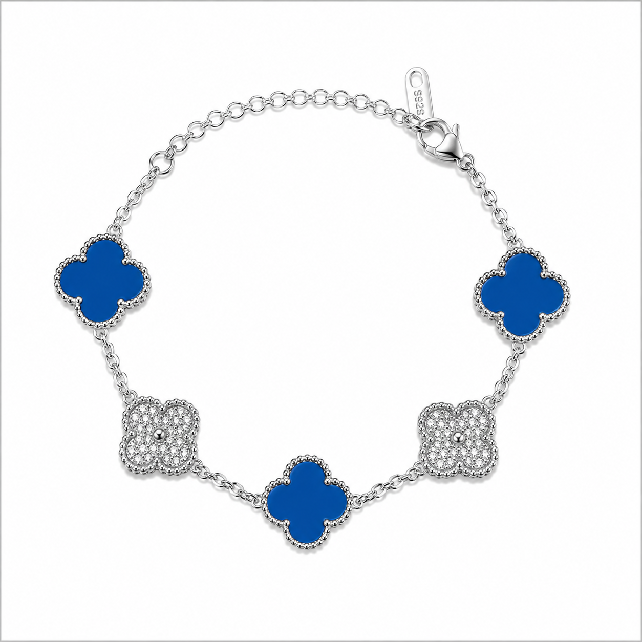 Royal Blue and Silver.