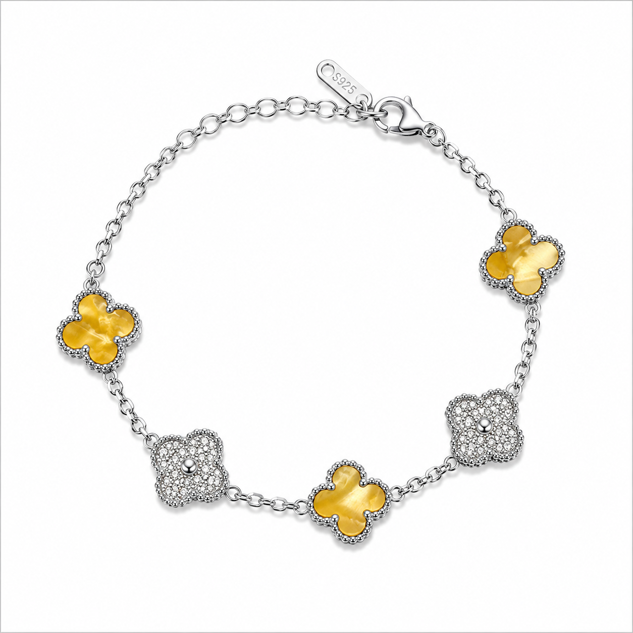 Yellow and Silver Clover.