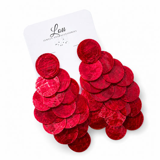 Druppe Earrings(Red)