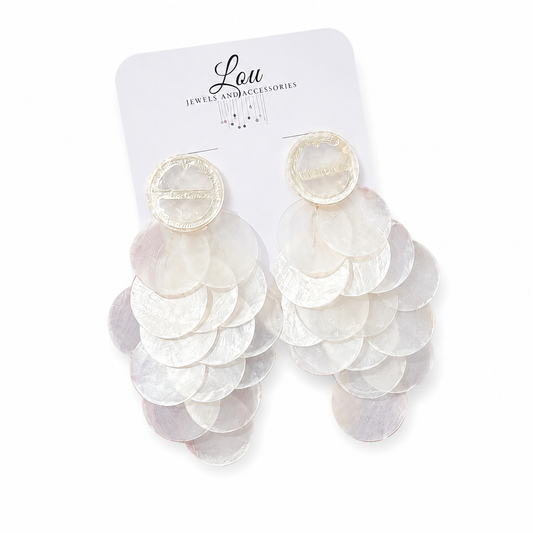 Druppe Earrings(White)