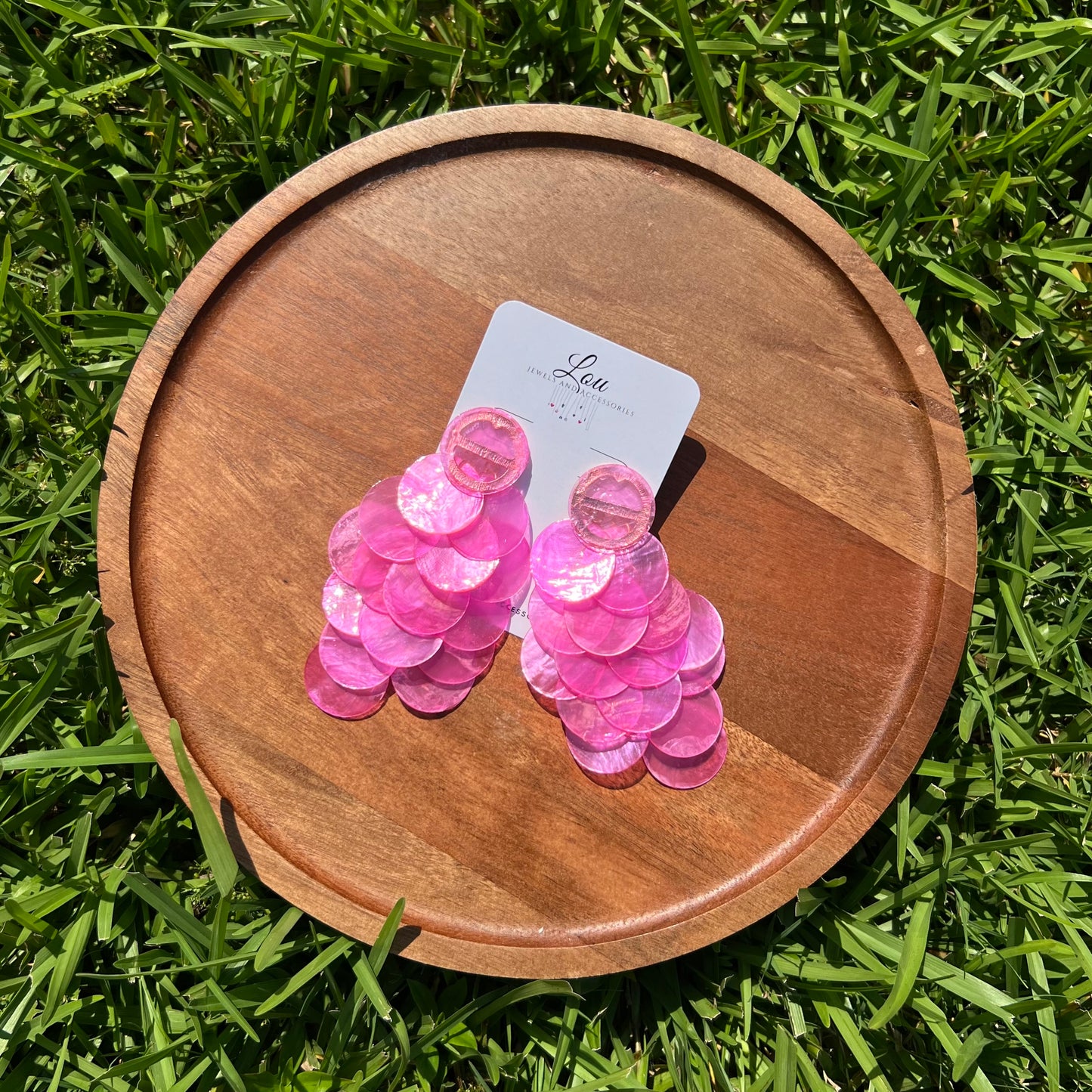 Druppe Earrings(Hot Pink)