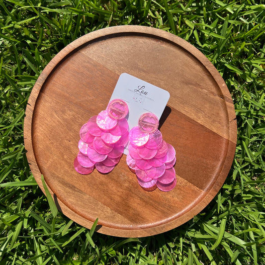 Druppe Earrings(Hot Pink)